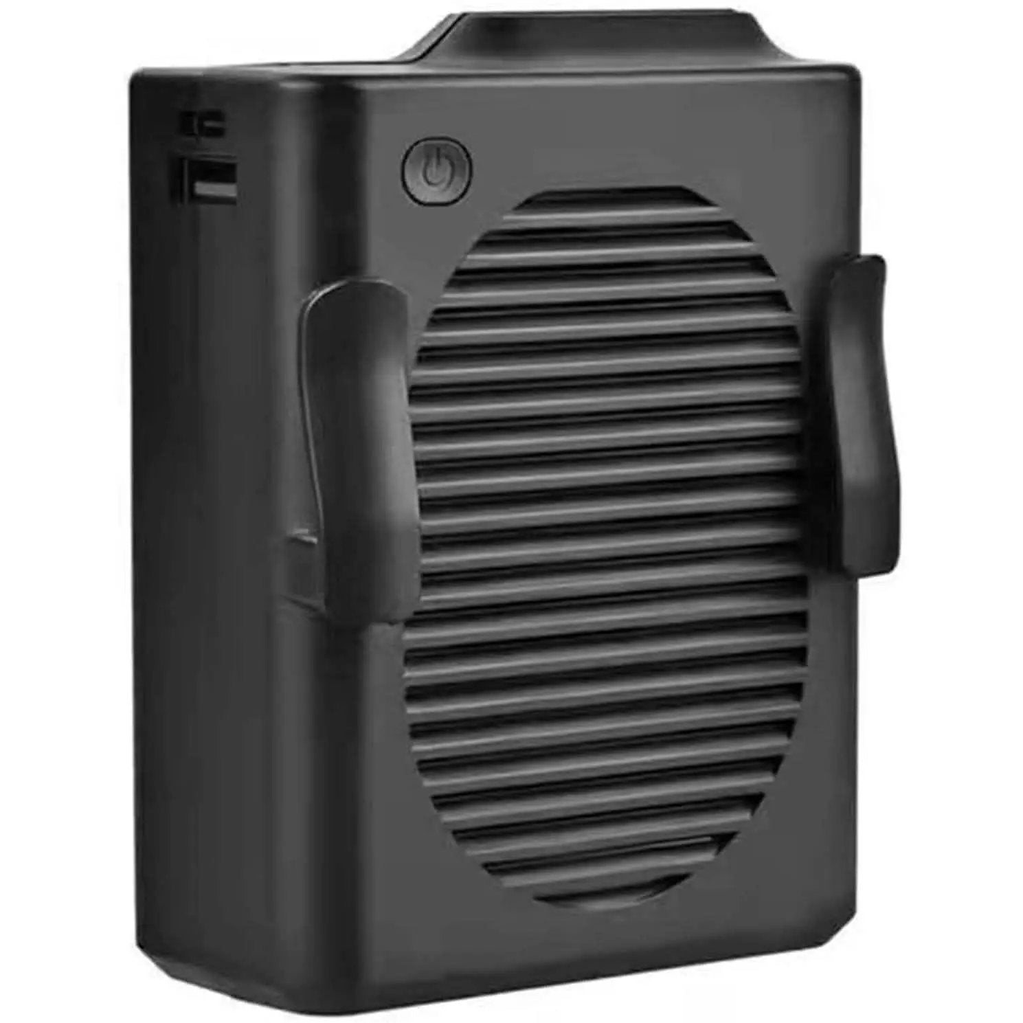Portable Mini Neck Waist Fan by DailySale, black, outdoor recreation sporting goods
