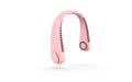 Hanging neck fan Stevvex, pink bladeless wearable USB rechargeable personal mini fan
