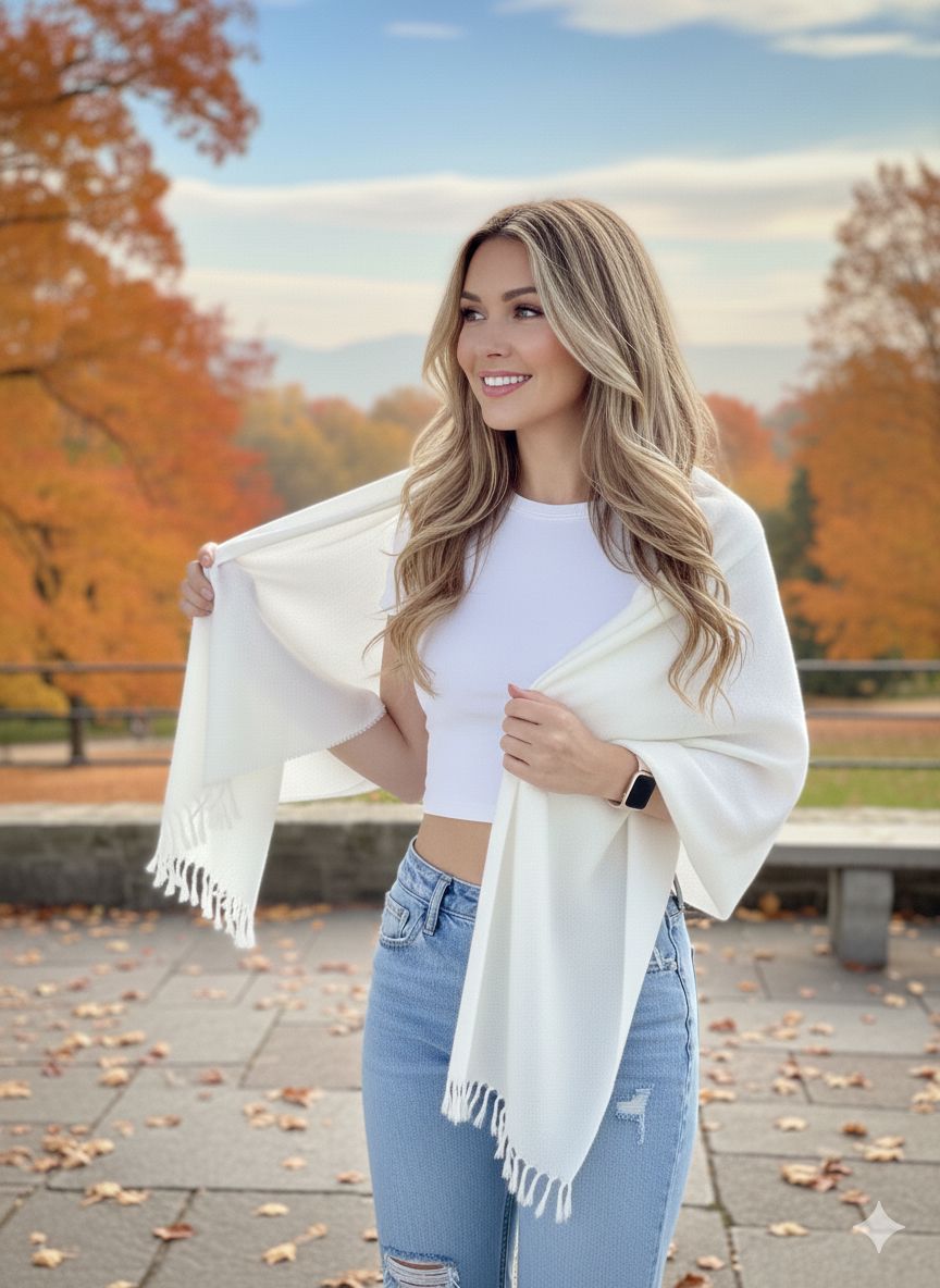 Timeless Accent alpaca shawl.