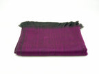 Aubergine Timeless Accent alpaca shawl.