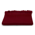 Sangria red Timeless Accent alpaca shawl.