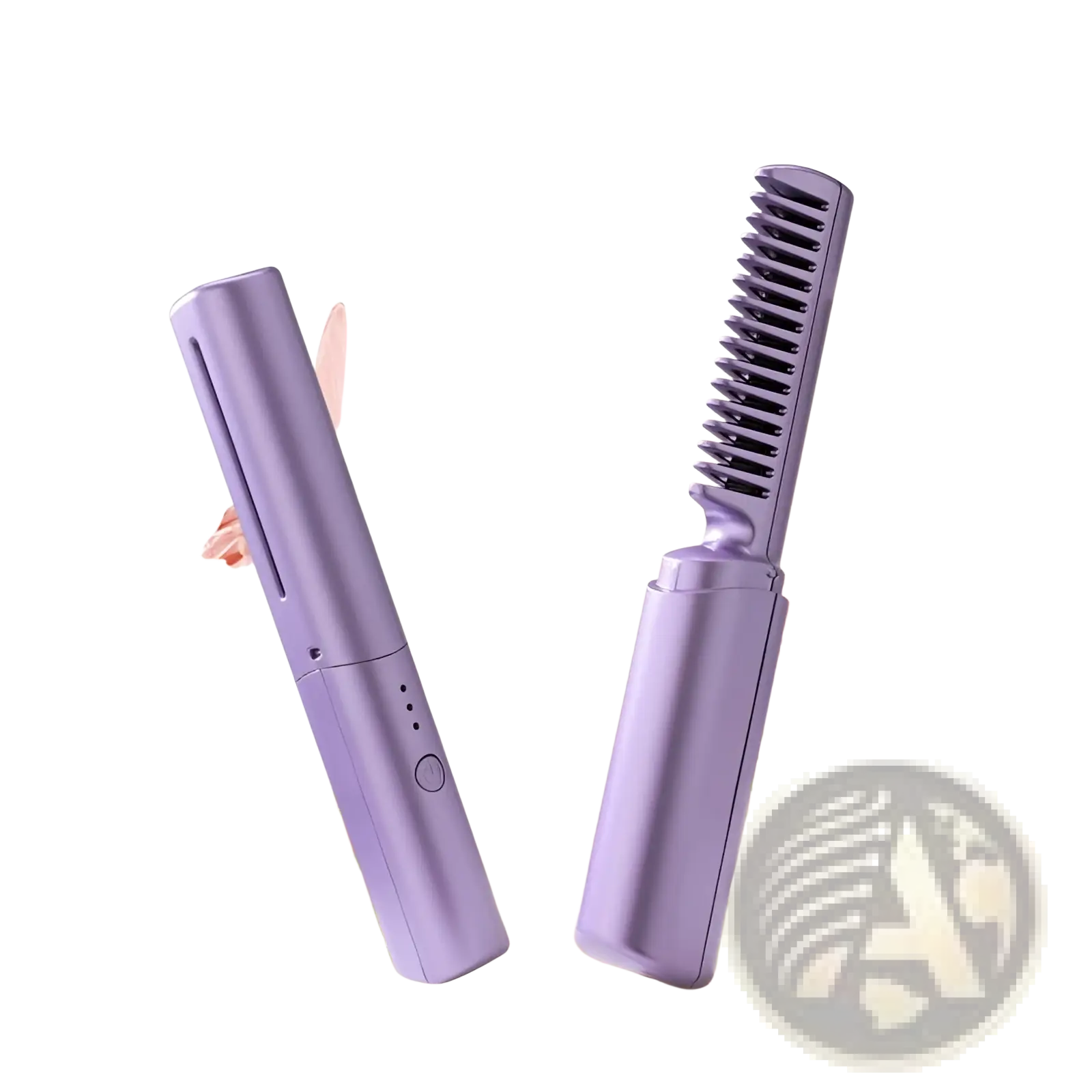 Wireless Hair Straightener Brush Portable Ceramic Comb
