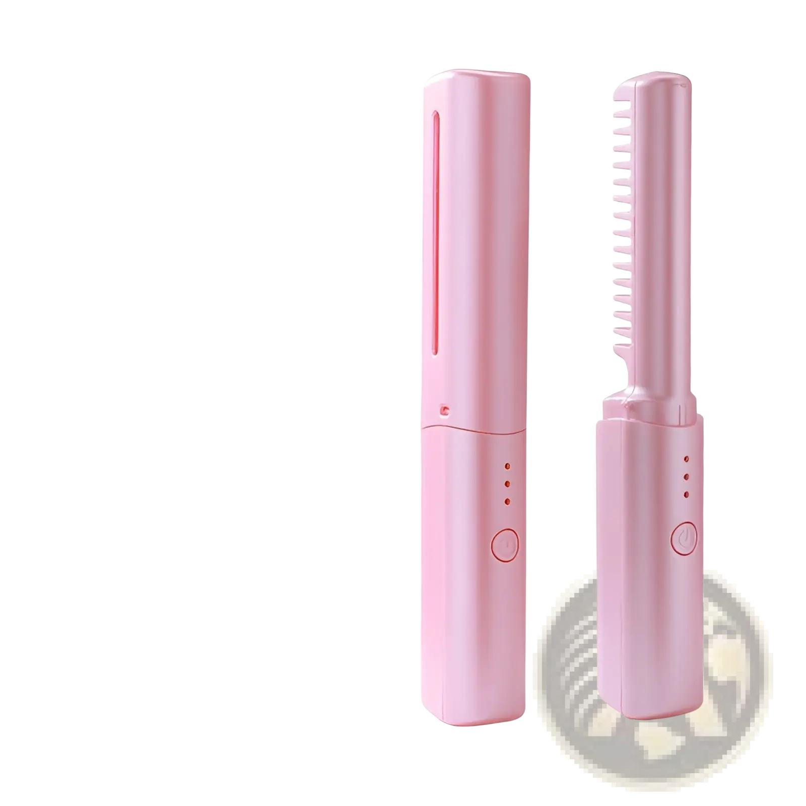 Wireless Hair Straightener Brush Portable Ceramic Comb