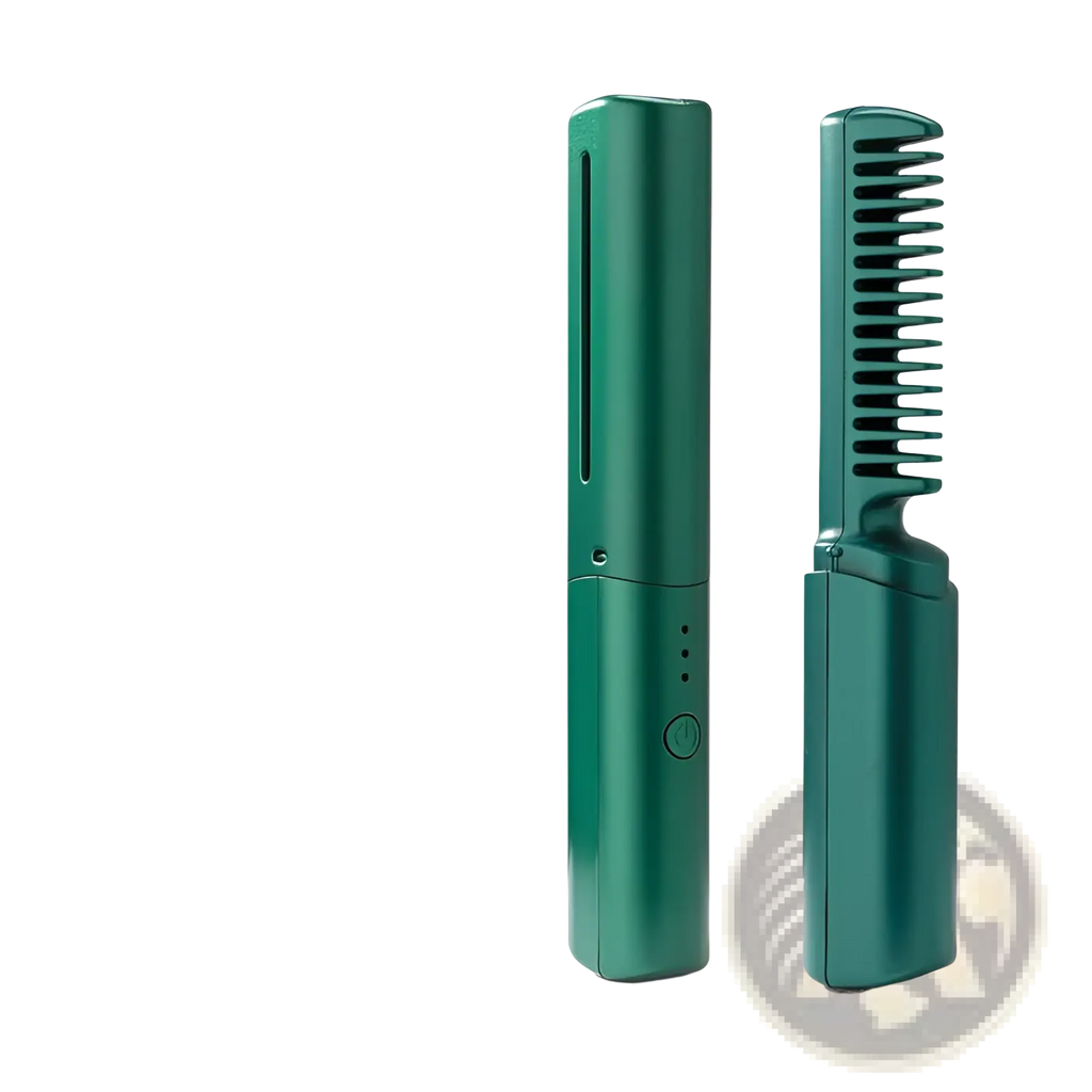 Wireless Hair Straightener Brush Portable Ceramic Comb