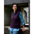 Women's Ridgeport zip alpaca vest.